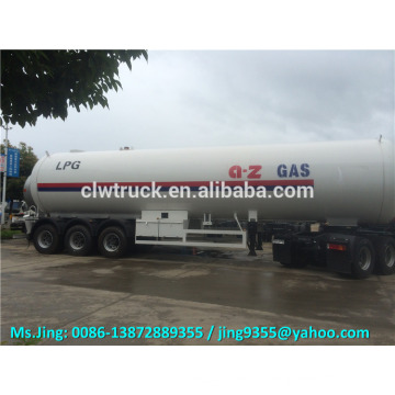 Low price 3 alxes big lpg propane tanker trailer 56000 litres à vendre